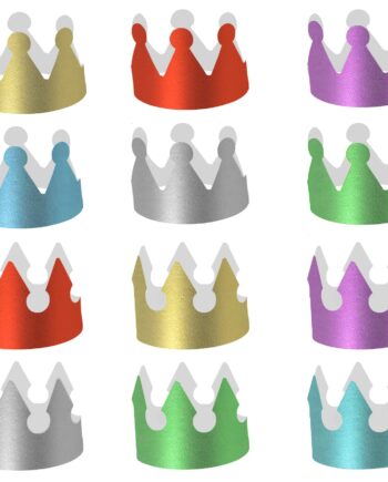 coronas metalizadas de colores