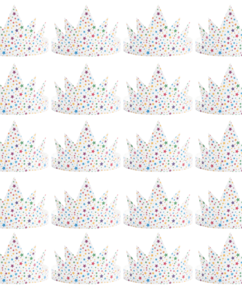 Regalos cumpleaños niños colegio - Pack de 20 coronas de papel